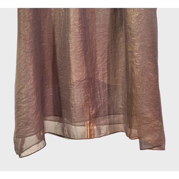 A'reve Anthropologie Gray Rosette Layered Spaghetti Strap Camisole Tank Medium - Picture 3 of 10